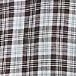 Petite Plaid Ruffle Collar Shirred Henley Blouse
