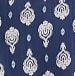 Border Paisley Seamed Bow Top