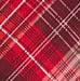 Plaid Seamed Cowl Neck Flutter Sleeve Blouse